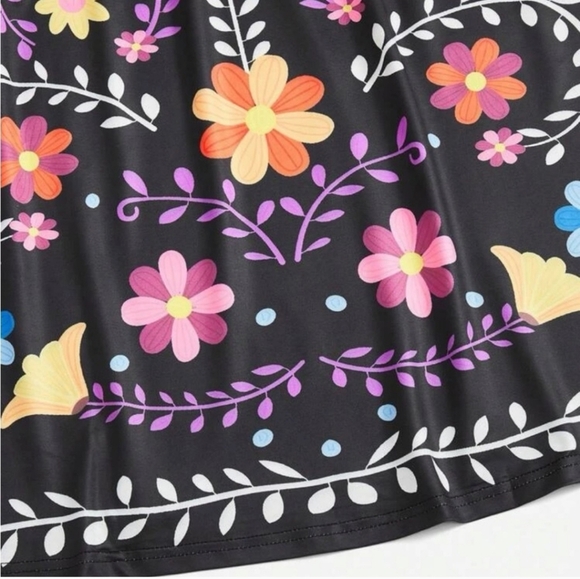 Shein Black Printed Skirt 4XL 20 - Picture 3 of 6